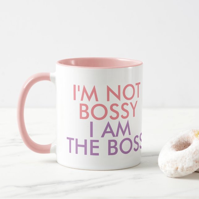 Mug Je ne suis pas autoritaire je suis le patron (Avec donut)