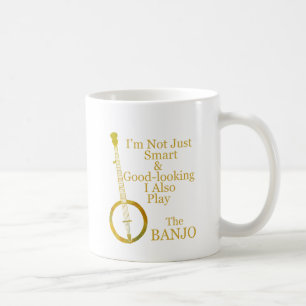 Mug Je ne suis pas banjo simplement intelligent et