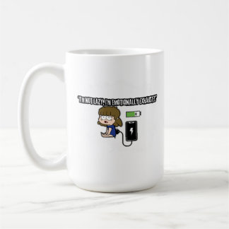 Mug Je ne suis pas blasé, je suis épuisé sur le plan é