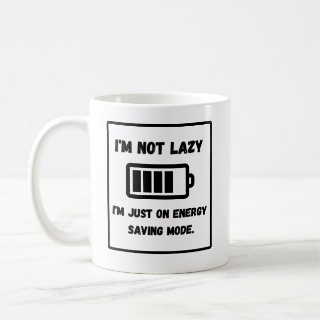 Mug "Je ne suis pas blasé, je suis juste en mode écono (Gauche)