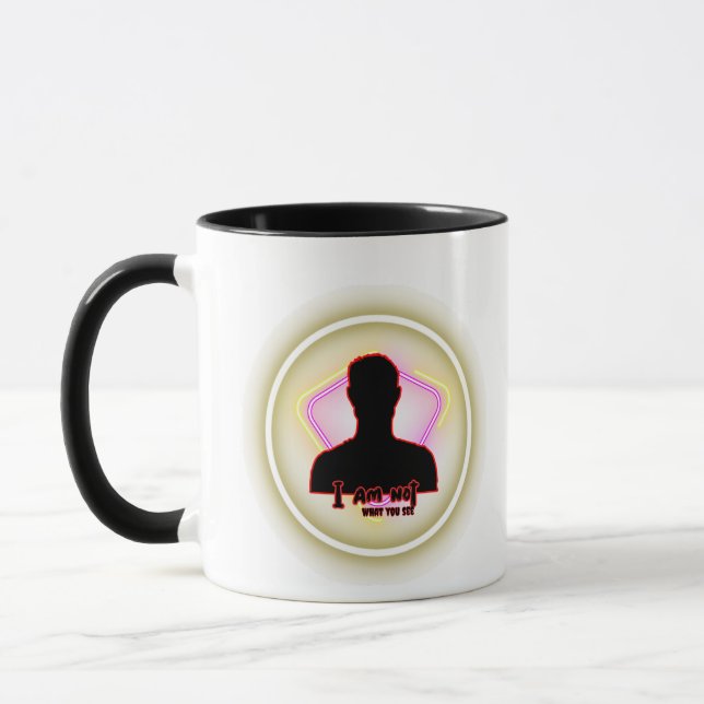 Mug « Je ne suis pas ce que vous voyez » – Affirmation (Gauche)