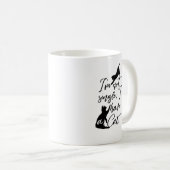 Mug Je ne suis pas célibataire j'ai un chat | Dame de  (Devant droit)