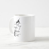 Mug Je ne suis pas célibataire j'ai un chat | Dame de  (Devant gauche)