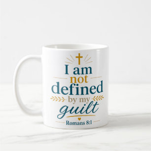 Mug Je ne suis pas défini par ma culpabilité Citation 