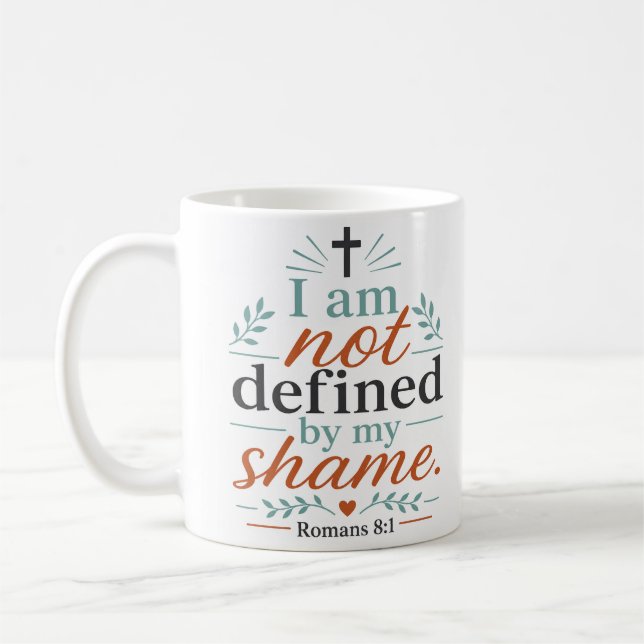 Mug Je ne suis pas défini par ma honte Citation d'espé (Gauche)