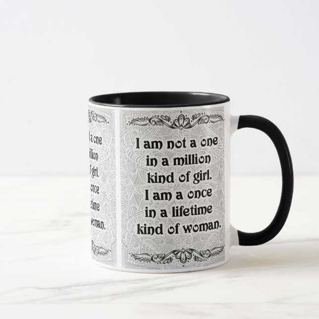 Mug Je ne suis pas du genre - Citation positive (Droite)