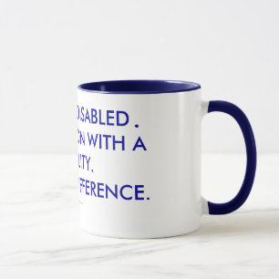 MUG JE NE SUIS PAS HANDICAPÉ JE SUIS UNE PERSONNE AVE