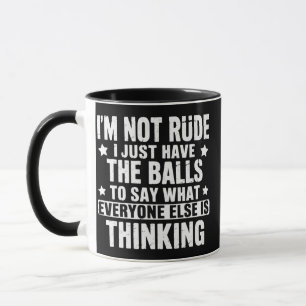 Mug Je ne suis pas impoli drôle disant humour humorist