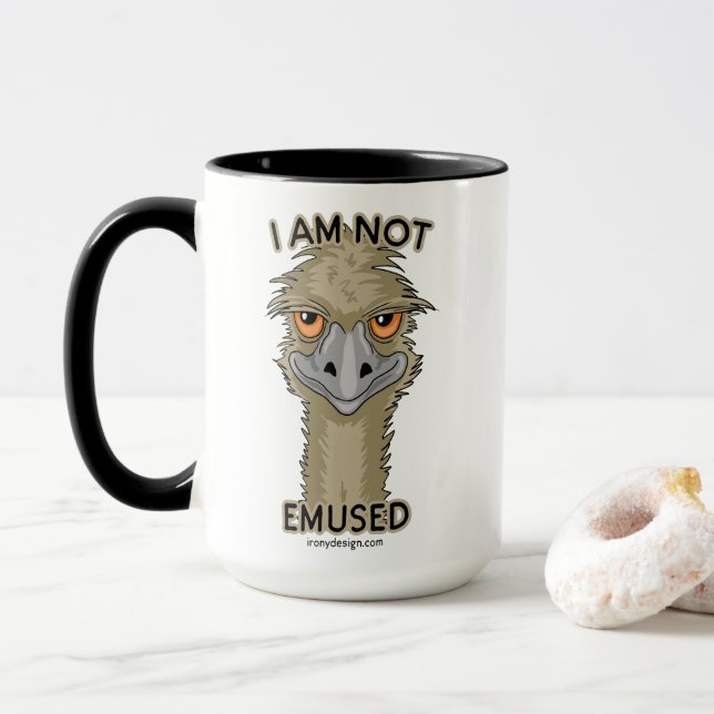 Mug Je ne suis pas le calembour drôle | d'émeu (Avec donut)