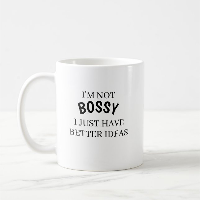 Mug Je ne suis pas le patron, j'ai simplement de meill (Gauche)
