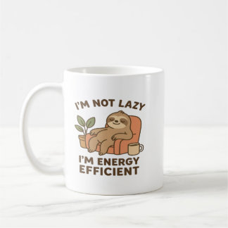 Mug Je ne suis pas paresseux, je suis économe en énerg
