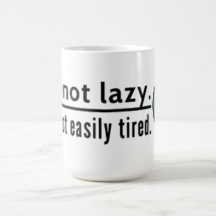 Mug Je ne suis pas paresseux. Je suis juste facilement