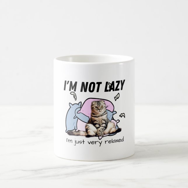 Mug Je ne suis pas paresseux - je suis juste très déte (Centre)