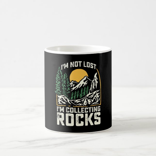 Mug Je ne suis pas perdu, je collectionne des roches (Centre)