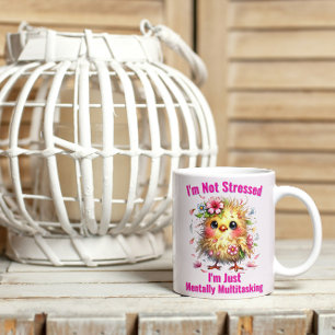 Mug Je ne suis pas stressé Je ne suis qu'une multitâch