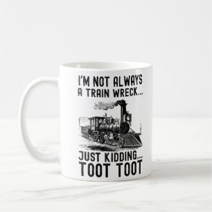 Mug Je ne suis pas toujours une catastrophe ferroviair