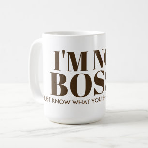 Mug Je ne suis pas typographie autoritaire