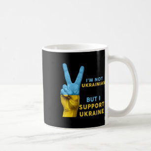 Mug Je ne suis pas ukrainien mais je soutiens l'Ukrain