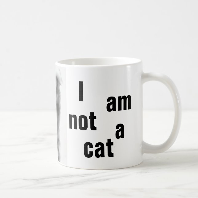 Mug Je ne suis pas un chat, une mule classique (Droite)