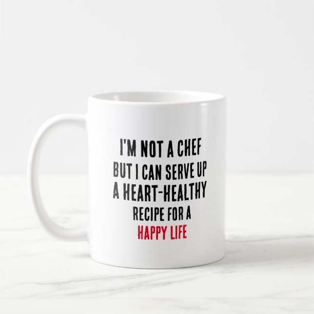 Mug Je ne suis pas un chef, mais je peux servir un coe (Gauche)