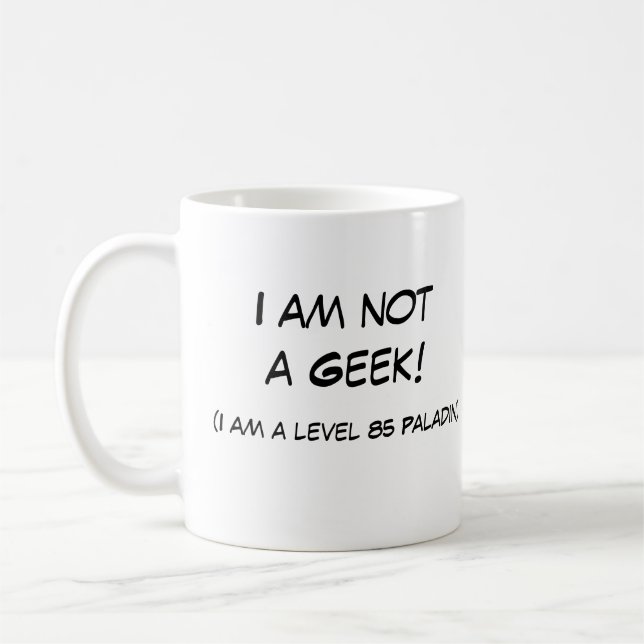Mug Je ne suis pas un geek ! (Gauche)
