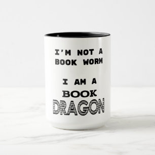 Mug Je ne suis pas un ver de livre que je suis un
