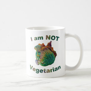 Mug Je ne suis pas une bouillie de café végétarienne