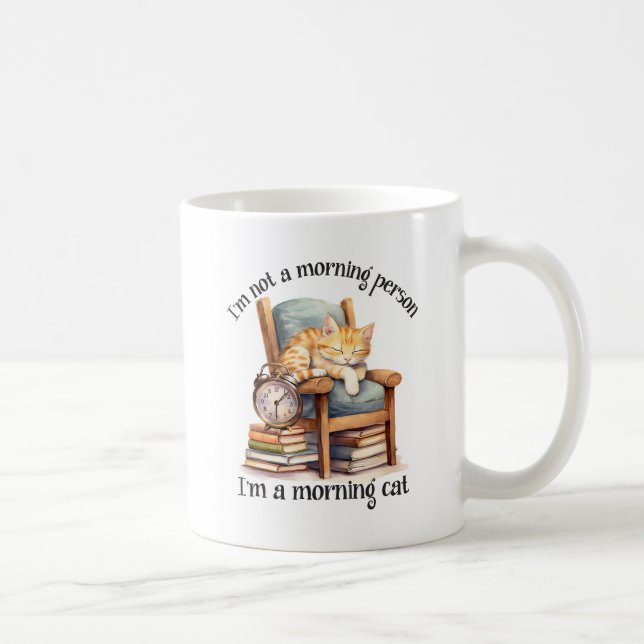 Mug Je ne suis pas une personne du matin (Droite)