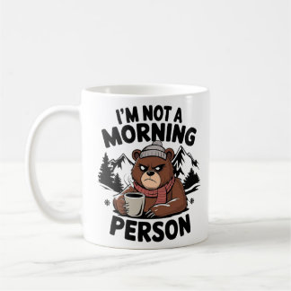 Mug "Je ne suis pas une personne matinale" ours.