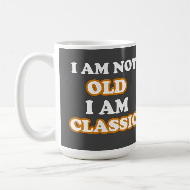 Mug Je ne suis pas vieux Je suis classique (Gauche)