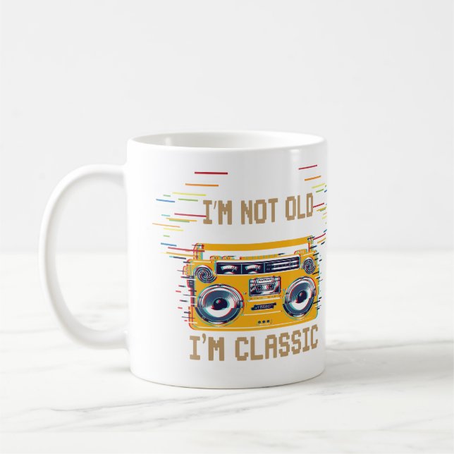 Mug Je ne suis pas vieux Je suis classique (Gauche)