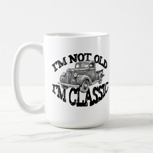 Mug JE NE SUIS PAS VIEUX JE SUIS CLASSIQUE camionnette (Gauche)