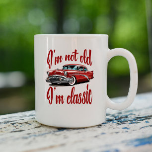 Mug Je ne suis pas vieux Je suis classique Voiture Pap