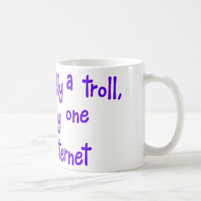 Mug Je ne suis pas vraiment un troll (Droite)
