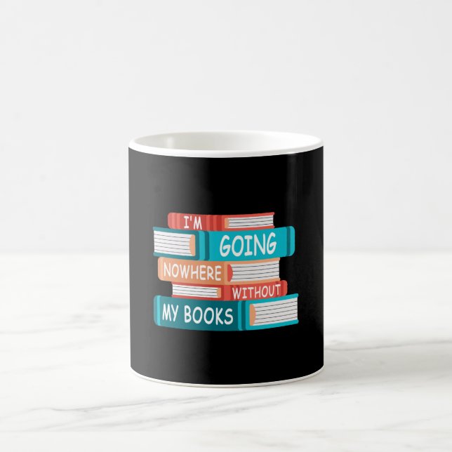 Mug Je ne vais nulle part sans mes livres (Centre)