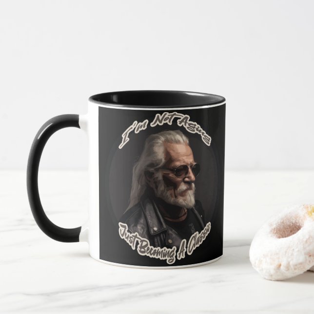 Mug Je ne vieillis pas juste en devenant un classique (Avec donut)