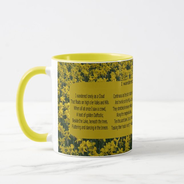 MUG JE NE VOULAIS QUE COMME UN NUAGE (Gauche)