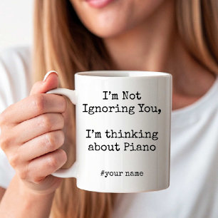 Mug Je ne vous ignore pas, je pense au piano