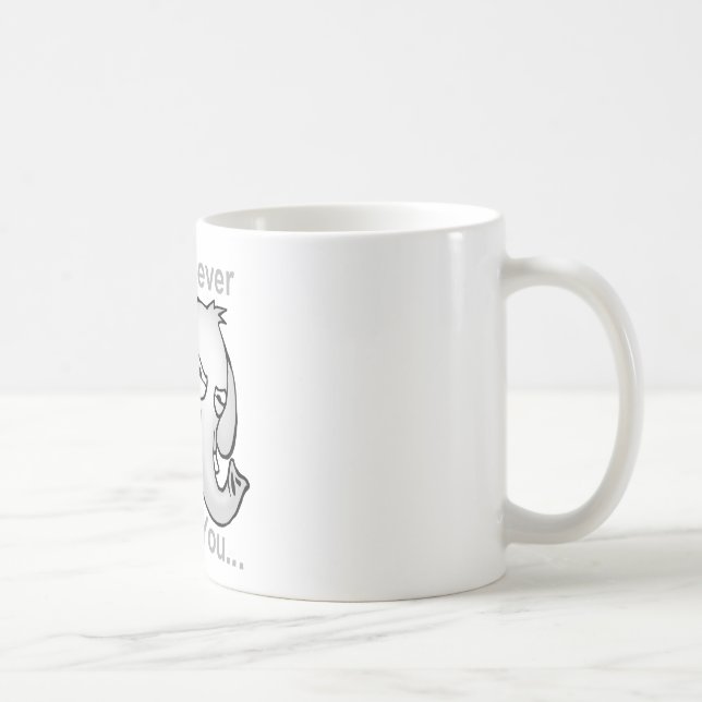 Mug Je ne vous oublierai jamais… Éléphant (Droite)