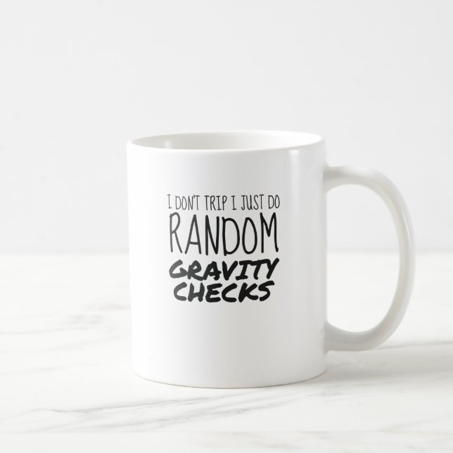 Mug Je ne voyage pas juste faire Random Gravity Checks (Droite)