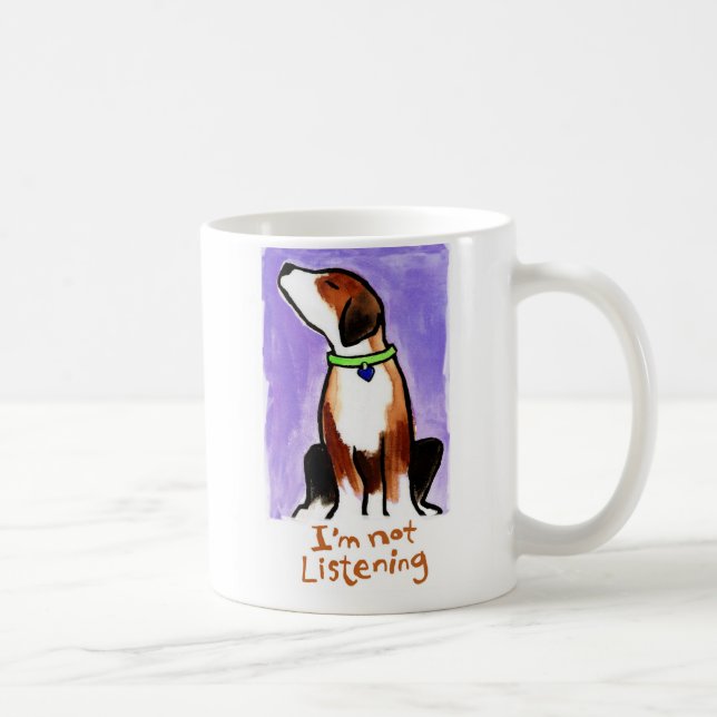 Mug Je n'écoute pas (le chienchien) (Droite)