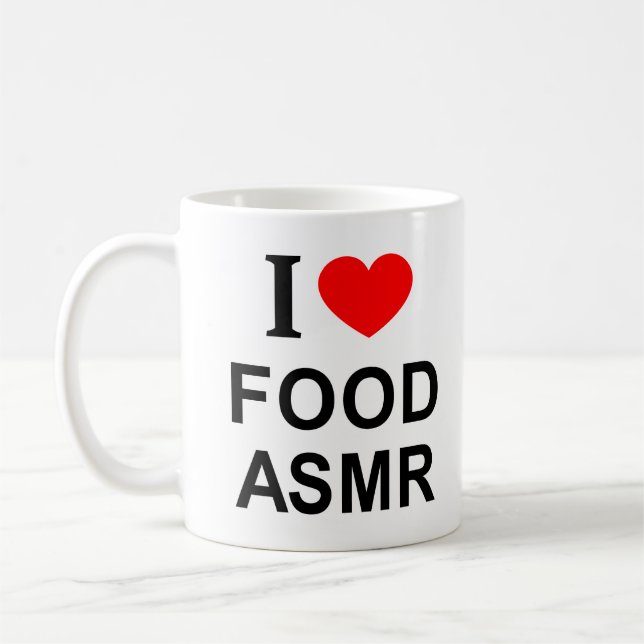 Mug Je ❤️ Nourriture ASMR J'AIME Nourriture ASMR JE SU (Gauche)