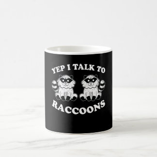 Mug Je Parle À Raccoons Animal Panda Raccoon Motif Cad