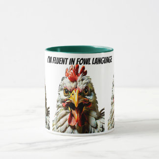 Mug Je parle couramment la langue de la volaille