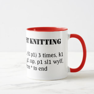 Mug Je parle couramment le tricot