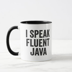 Mug Je parle Fluent Java Funny Coding Geek Programmer