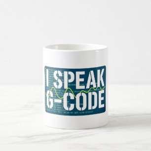 Mug Je parle G-Code CNC Machiniste Programmeur Drôle