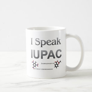 Mug Je parle la nomenclature de chimie d'IUPAC