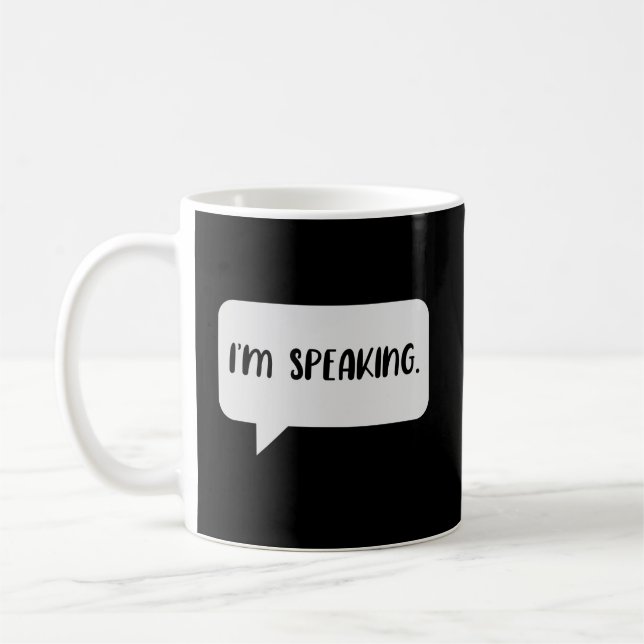 Mug Je parle une citation (Gauche)