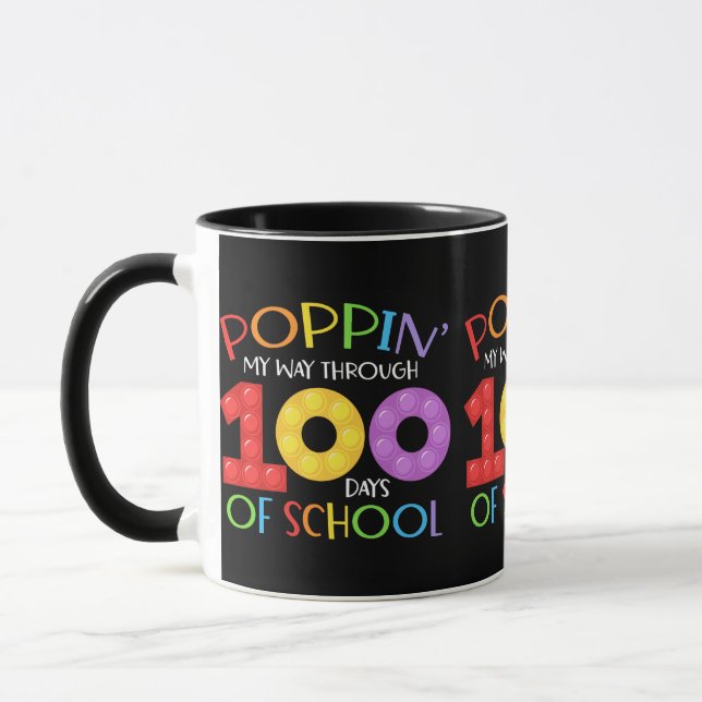 Mug Je passe 100 jours à l'école (Gauche)